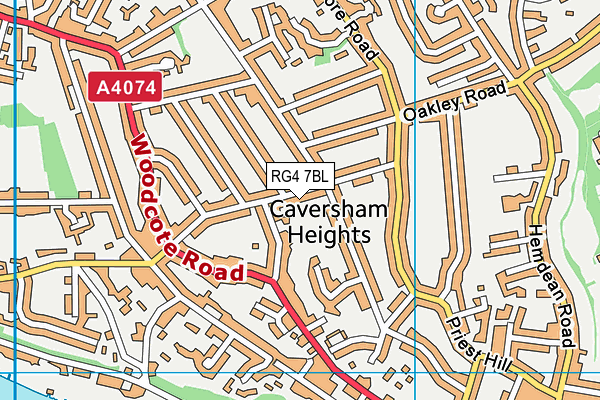 RG4 7BL map - OS VectorMap District (Ordnance Survey)