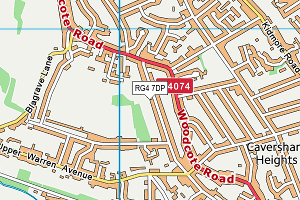 RG4 7DP map - OS VectorMap District (Ordnance Survey)