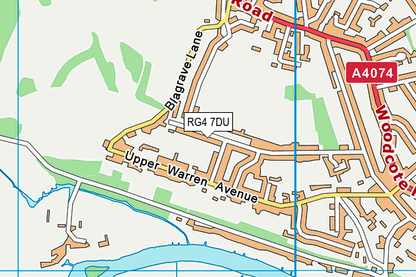 RG4 7DU map - OS VectorMap District (Ordnance Survey)