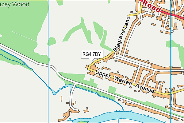 RG4 7DY map - OS VectorMap District (Ordnance Survey)