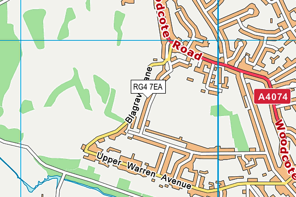 RG4 7EA map - OS VectorMap District (Ordnance Survey)