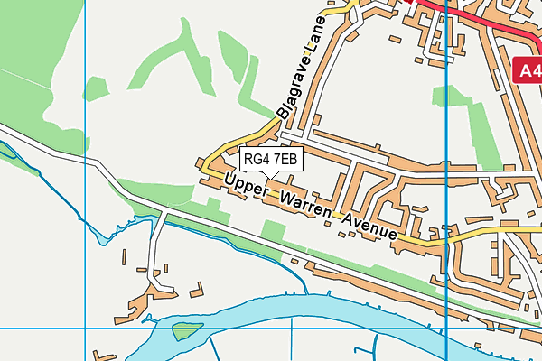RG4 7EB map - OS VectorMap District (Ordnance Survey)
