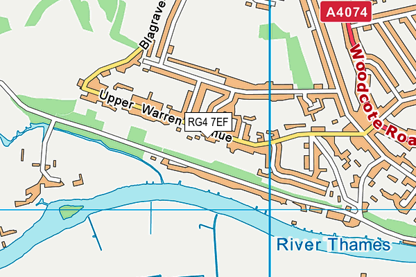 RG4 7EF map - OS VectorMap District (Ordnance Survey)