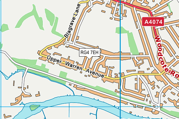 RG4 7EH map - OS VectorMap District (Ordnance Survey)