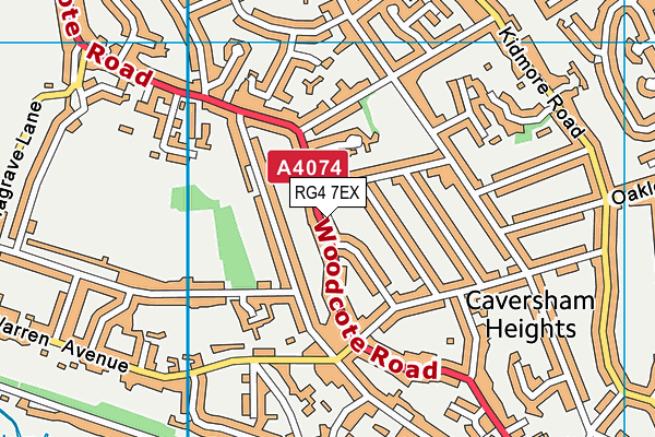 RG4 7EX map - OS VectorMap District (Ordnance Survey)