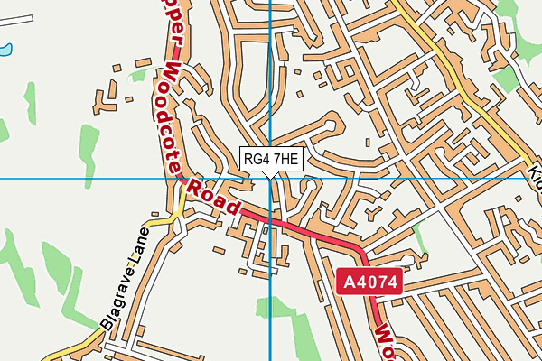 RG4 7HE map - OS VectorMap District (Ordnance Survey)