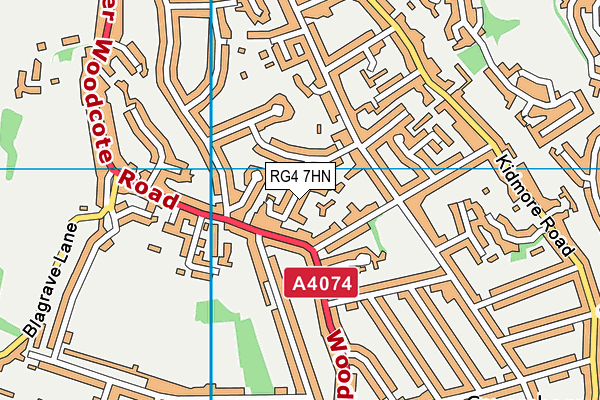 RG4 7HN map - OS VectorMap District (Ordnance Survey)