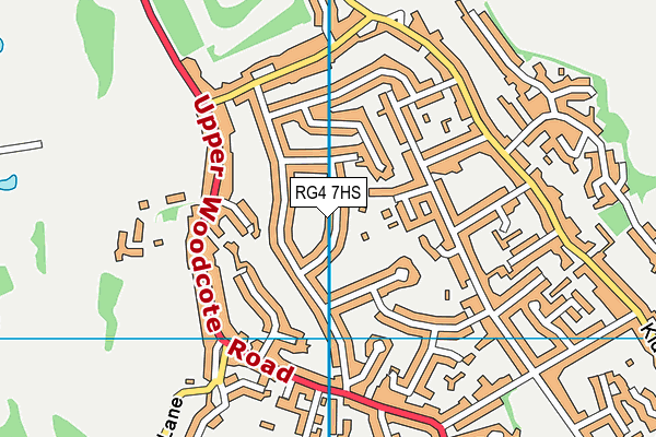 RG4 7HS map - OS VectorMap District (Ordnance Survey)
