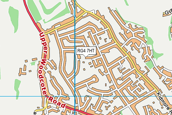 RG4 7HT map - OS VectorMap District (Ordnance Survey)