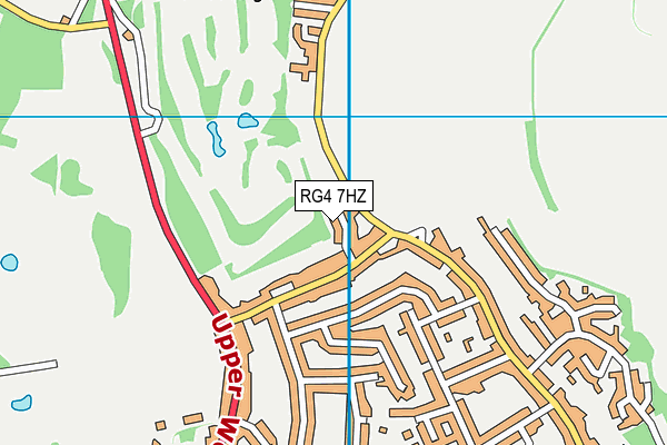 RG4 7HZ map - OS VectorMap District (Ordnance Survey)