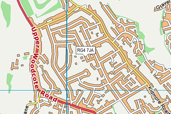 RG4 7JA map - OS VectorMap District (Ordnance Survey)