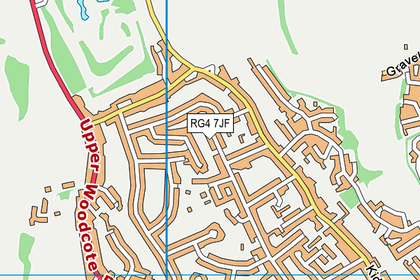 RG4 7JF map - OS VectorMap District (Ordnance Survey)