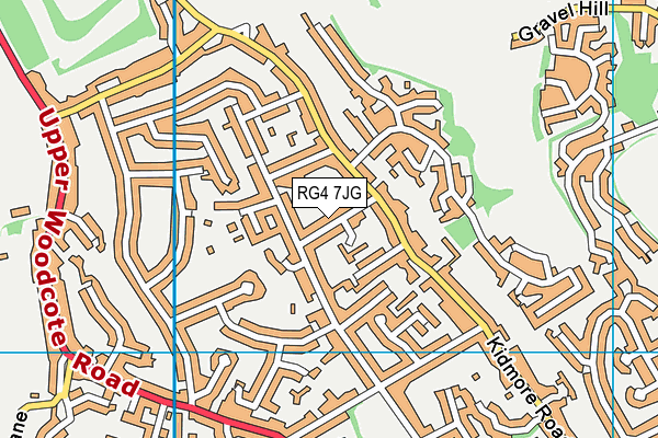 RG4 7JG map - OS VectorMap District (Ordnance Survey)