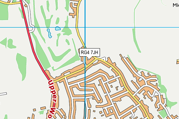 RG4 7JH map - OS VectorMap District (Ordnance Survey)
