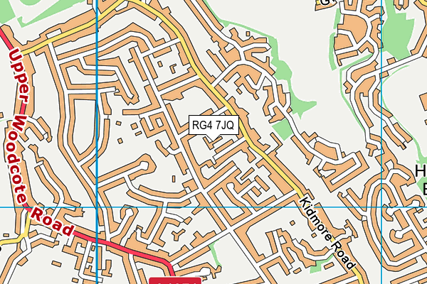 RG4 7JQ map - OS VectorMap District (Ordnance Survey)