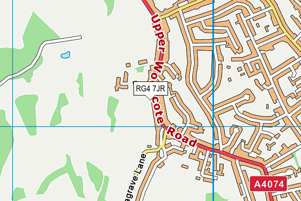 RG4 7JR map - OS VectorMap District (Ordnance Survey)