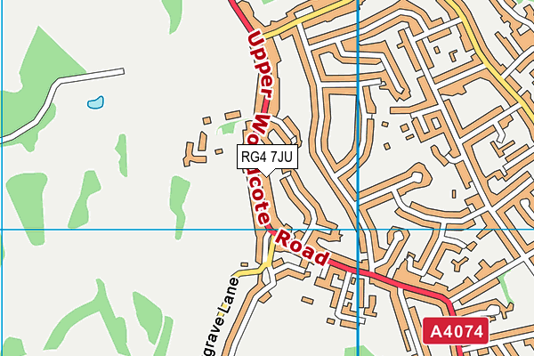 RG4 7JU map - OS VectorMap District (Ordnance Survey)