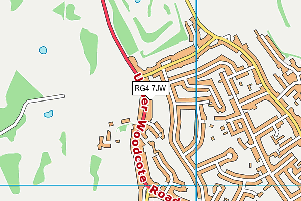 RG4 7JW map - OS VectorMap District (Ordnance Survey)