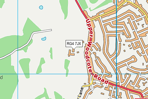 RG4 7JX map - OS VectorMap District (Ordnance Survey)