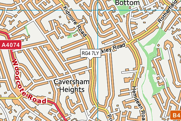 RG4 7LY map - OS VectorMap District (Ordnance Survey)