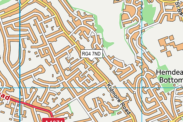 RG4 7ND map - OS VectorMap District (Ordnance Survey)