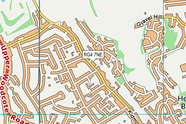 RG4 7NE map - OS VectorMap District (Ordnance Survey)