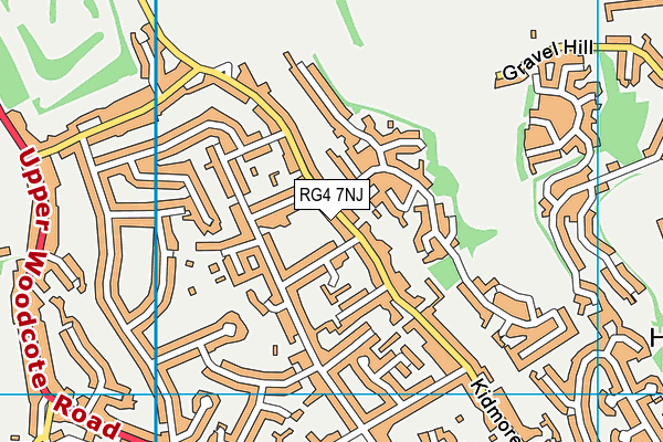 RG4 7NJ map - OS VectorMap District (Ordnance Survey)