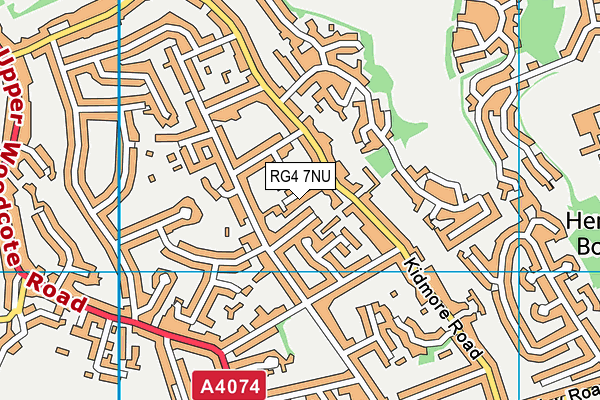RG4 7NU map - OS VectorMap District (Ordnance Survey)