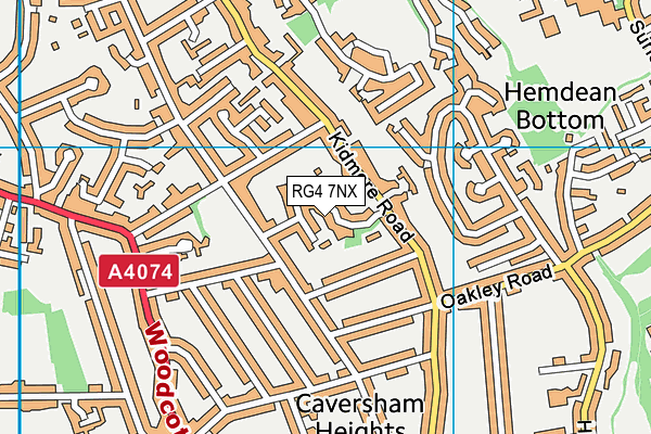 RG4 7NX map - OS VectorMap District (Ordnance Survey)
