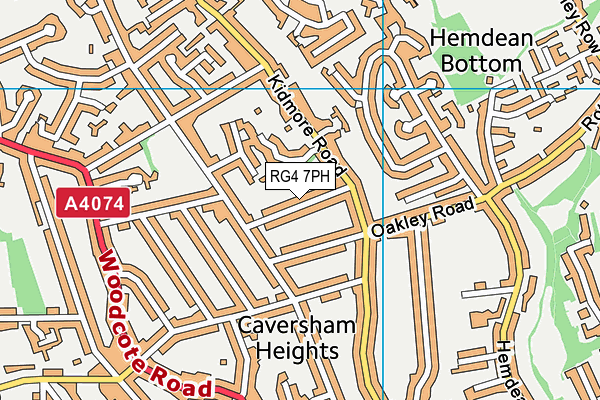 RG4 7PH map - OS VectorMap District (Ordnance Survey)