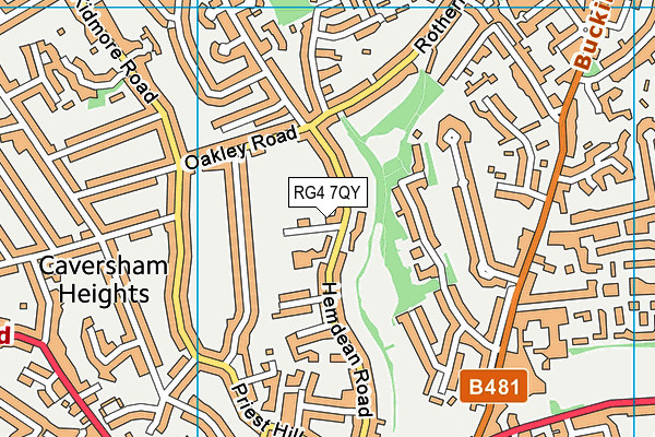 RG4 7QY map - OS VectorMap District (Ordnance Survey)