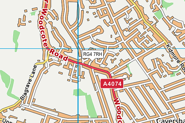 RG4 7RH map - OS VectorMap District (Ordnance Survey)