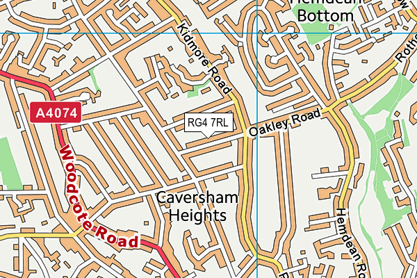 RG4 7RL map - OS VectorMap District (Ordnance Survey)