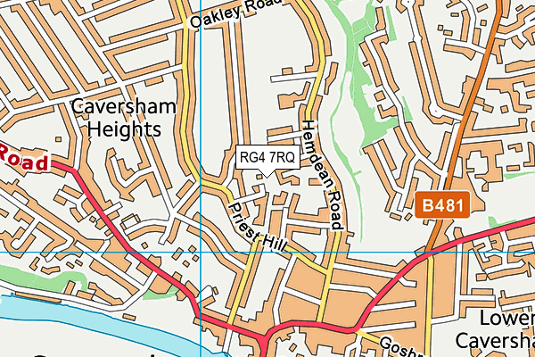 RG4 7RQ map - OS VectorMap District (Ordnance Survey)