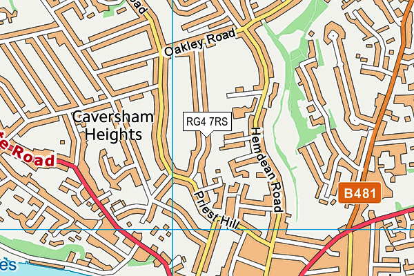 RG4 7RS map - OS VectorMap District (Ordnance Survey)