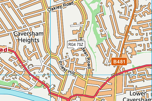 RG4 7SZ map - OS VectorMap District (Ordnance Survey)
