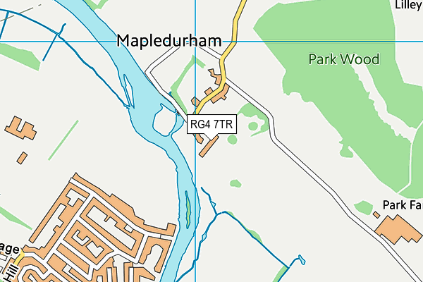 RG4 7TR map - OS VectorMap District (Ordnance Survey)