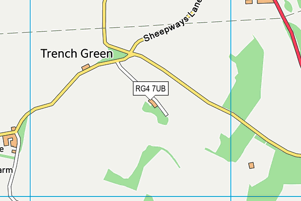 RG4 7UB map - OS VectorMap District (Ordnance Survey)