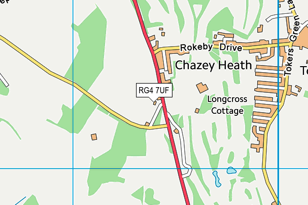 RG4 7UF map - OS VectorMap District (Ordnance Survey)