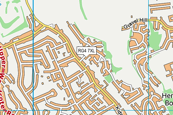 RG4 7XL map - OS VectorMap District (Ordnance Survey)