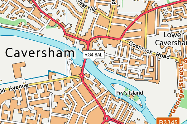 RG4 8AL map - OS VectorMap District (Ordnance Survey)