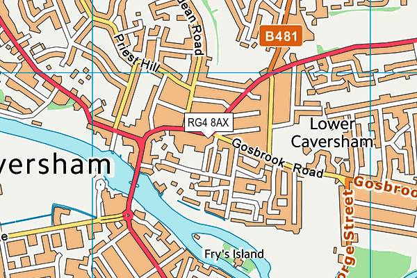 Map of CAVERSHAM SOLICITORS LIMITED at district scale