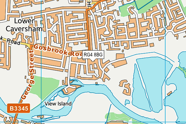 RG4 8BG map - OS VectorMap District (Ordnance Survey)