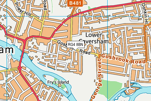 RG4 8BN map - OS VectorMap District (Ordnance Survey)