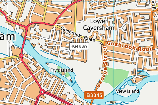 RG4 8BW map - OS VectorMap District (Ordnance Survey)