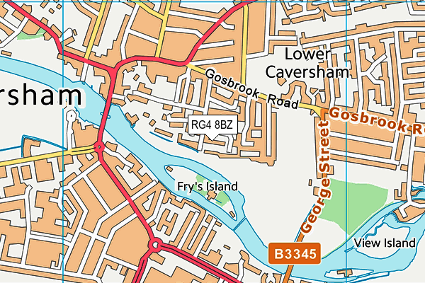 RG4 8BZ map - OS VectorMap District (Ordnance Survey)