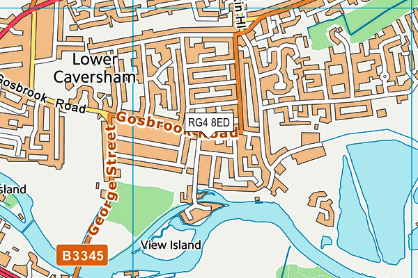 RG4 8ED map - OS VectorMap District (Ordnance Survey)