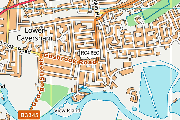 RG4 8EG map - OS VectorMap District (Ordnance Survey)