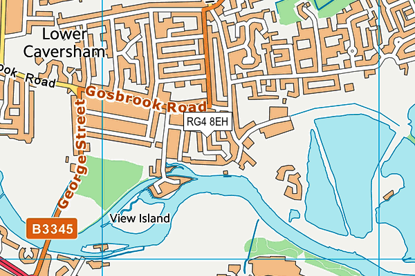 RG4 8EH map - OS VectorMap District (Ordnance Survey)
