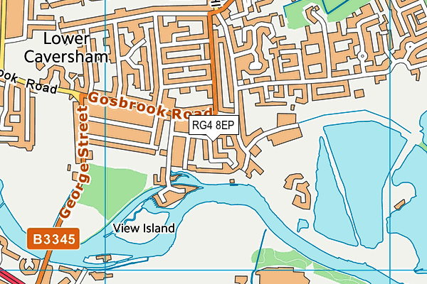 RG4 8EP map - OS VectorMap District (Ordnance Survey)